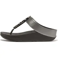 FitFlop Séparateur d'orteils 'Halo Bead Circle Metallic Toe-Post' argent