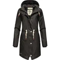 NAVAHOO Veste fonctionnelle 'Flower of Ocean' noir / blanc