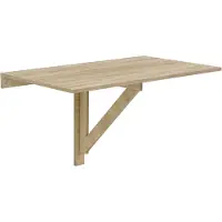 En.casa [] Bureau pliable 100x60x58cm Table murale Table murale pliable