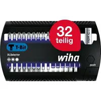 Wiha 41830 Jeu d'embouts XLSelector embout T de 25 mm Phillips - TORX - six pans - 31 pcs - 1/4"