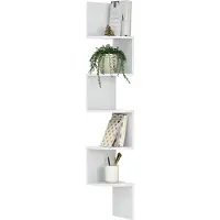 En.casa Étagère Murale Blanc Mat Design Rétro Model 13