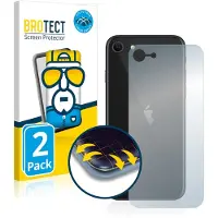 BROTECT 2x Flex Full-Cover Displayschutzfolie für Apple iPhone SE 2 2020 (Rückseite)