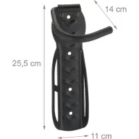 Relaxdays Jeu de 2 supports muraux pour vélo RD44540
