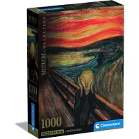 Clementoni CLE puzzle 1000 Compact Museum L'UrloDiMunch 39791