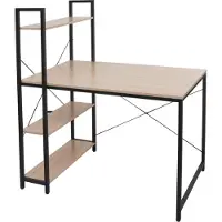 Mendler Bureau avec étagère -K81