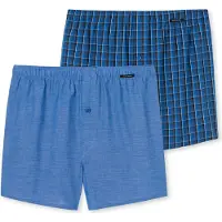Schiesser Boxers bleu roi / bleu clair / noir / blanc