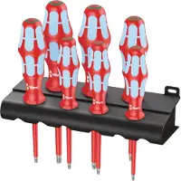 Wera 05022767001 7 Pièces 3167 I/7 TORX VDE Jeu De Tournevis En Acier Inoxydable Dans Un Rack