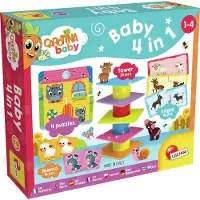 Lisciani Jeu de logique 4 en 1 Animaux ludiques, +1 an,