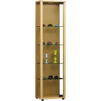 Hioshop Bois verre vitrine de collection vitrine de verre vitrine stand vitrine Edana Mini Bois verre vitrine de collection vitrine de verre vitrine stand vitrine Edana Mini