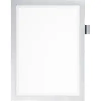 Durable Cadre d'information NOTE A4 DURAFRAME, face avant magnétique, argent métallisé