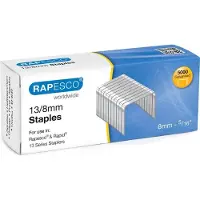 Rapesco Agrafes pour agrafeuse manuelle 13/8 mm zinguées 5.000 pièces
