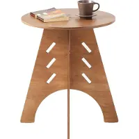 SoBuy Table Ronde Bois HFBT01-BR