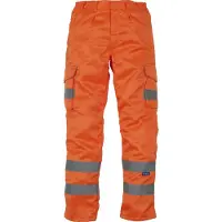 Yoko Pantalon Cargo haute visibilit? Hi Vis Orange - Yoko YHV018T - Taille 38 UK (38 UK)