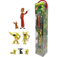 Plastoy Mini Figurki Marsupilami - Zestaw 7 Postaci w Tube, Ręcznie Malowane