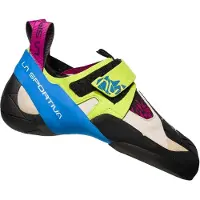 La Sportiva Skwama Femme, Escalade, Femme, Chaussures, E05B13 Vert Pomme/Bleu Cobalt, 36 -