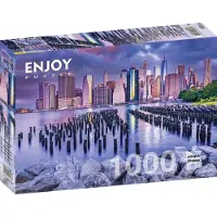 Enjoy Puzzle Puzzle Cloudy Sky Over Manhattan, New York - 1000 pièces