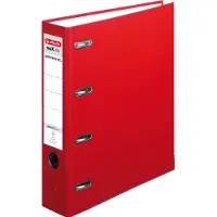 Herlitz PP double file maX.file, largeur du dos : 70 mm, rouge double DIN A5 cross file, PP plastic cover (A4, 70 mm, 1 pcs)