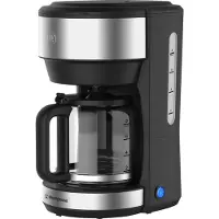 WESTINGHOUSE Cafetière Westinghouse - Café filtre - Avec pichet en verre - 10 tasses de café - Avec filtre réutilisable - acier inoxydable