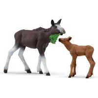 Schleich Wild Life Vache d'élan avec veau 42603