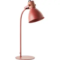 Brilliant Lampe de table haute ELENA en rouge | tête pivotante | 1x E27 douille max. 40W | hauteur 52cm | métal/bois