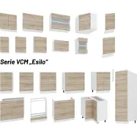 VCM Armoire d'angle Armoire de cuisine Armoire suspendue Cuisine Meubles de cuisine Esilo Armoire d'angle Armoire de cuisine Armoire suspendue Cuisine Meubles de cuisine Esilo