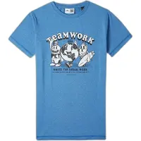 O'Neill Hybrid Teamwork Short Sleeve T-shirt Bleu 14-15 Years Garçons