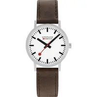 Mondaine Montre Classic, diamètre 40 mm, couleur marron. Couleur : marron. Taille unique