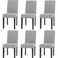 MCW Chaise de salle à manger Littau Velours (lot de 6)