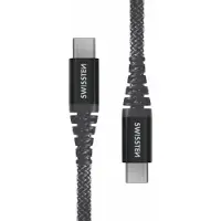 Swissten - Cabo Polyamide USB-C - USB-C 1,5m (antracite)