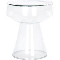 Beliani Table D'appoint Laguna Transparent