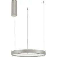 Lyora Suspension ronde Perrine gris argenté Ø 40cm