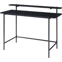 En.casa Bureau 'Samnanger' avec tablette supérieure 120 x 55 x 88 cm Noir