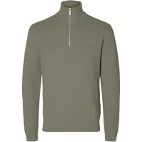 Selected Demi-fermeture Éclair Pull Homme Vert S