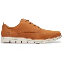 Timberland pour homme. TB0A2A3EF131 Baskets basses à lacets Bradstreet en cuir marron (40), Plat, Casuel