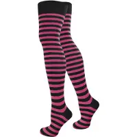 Normani Chaussettes montantes rose / noir
