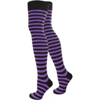 Normani Chaussettes montantes violet / noir