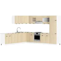 Hioshop Armoire de cuisine Largeur 30 cm Porte en bois Armoire suspendue Cuisine Meuble de cuisine Fasola