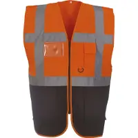 Yoko Gilet multifonction haute visibilité Orange / Noir M