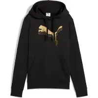 Puma Femmes, Pull-over, Sweat à capuche ESS METALLIC FL, Noir, (XS)