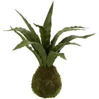 J-Line Langue de belle-mere boule terre plastique vert