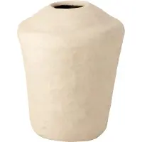 J-Line Vase large chad papier mache blanc