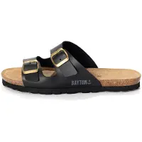 Bayton Mule 'Astrakan' or / gris / noir