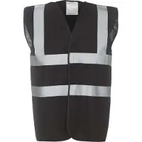 Yoko Pack 50 Gilet haute visibilit? Noir - Yoko YHVW100 - Taille XL