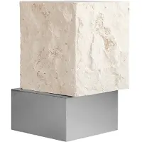 101 Copenhagen Table Basse Temple Chrome | Limestone | Tall