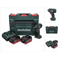 Metabo SSW 18 LTX 300 BL Visseuse à chocs sans fil 300Nm 1/2" Brushless 18V + 2x Batteries 8,0Ah + Chargeur + Coffret (602395840)