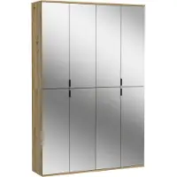 Ebuy24 ProjektX armoire de rangement 4+4 portes 8 portes miroir.