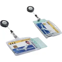 Durable Badges fermés pour 2 cartes de sécurité avec enrouleur , 10 p.