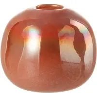 J-Line Vase boule verre rouge small
