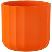 J-Line Cachepot summer ceramique orange small