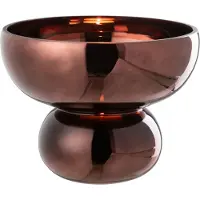 J-Line Bol sur pied arrondi verre prune